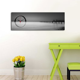 Wallity Reloj de Pared de Lienzo Decorativo 3090CS-41 Multicolor